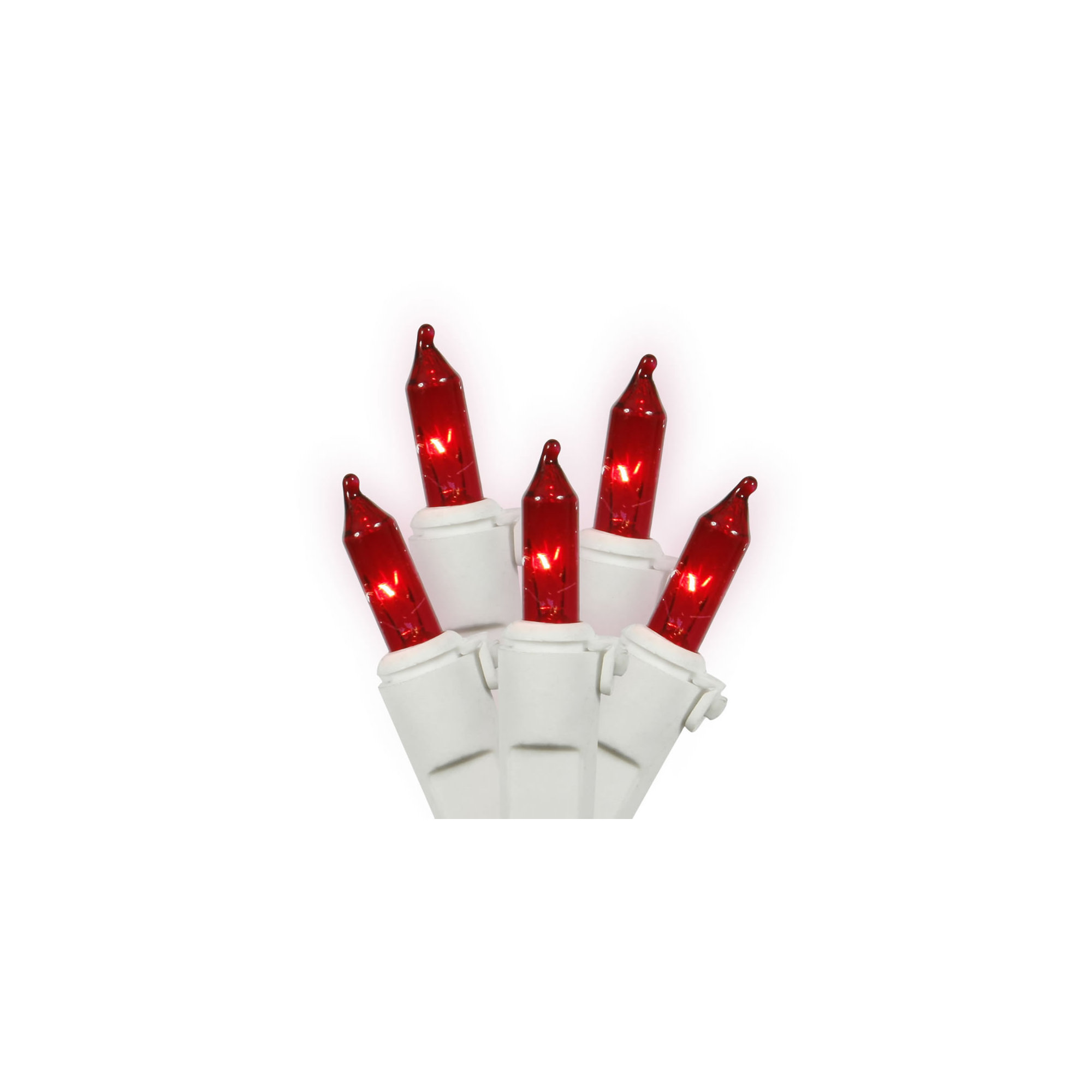 Mini Christmas String Light Set, Red/White, 100, 552"
