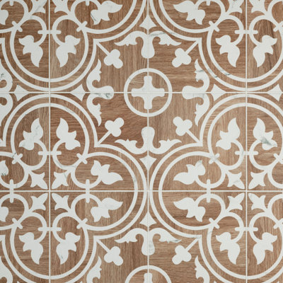 Llama Arte Loire Verso 10" x 10" Porcelain Patterned Wall & Floor Tile
