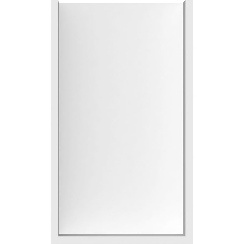 Persienne en PVC de qualité architecturale avec extrémités traditionnelles Carmel, L 7 po, H 12 po x P 12 po