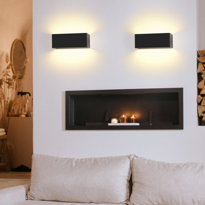 LED-Wandleuchten-Set 2-flammig Maplecrest aus Eisen