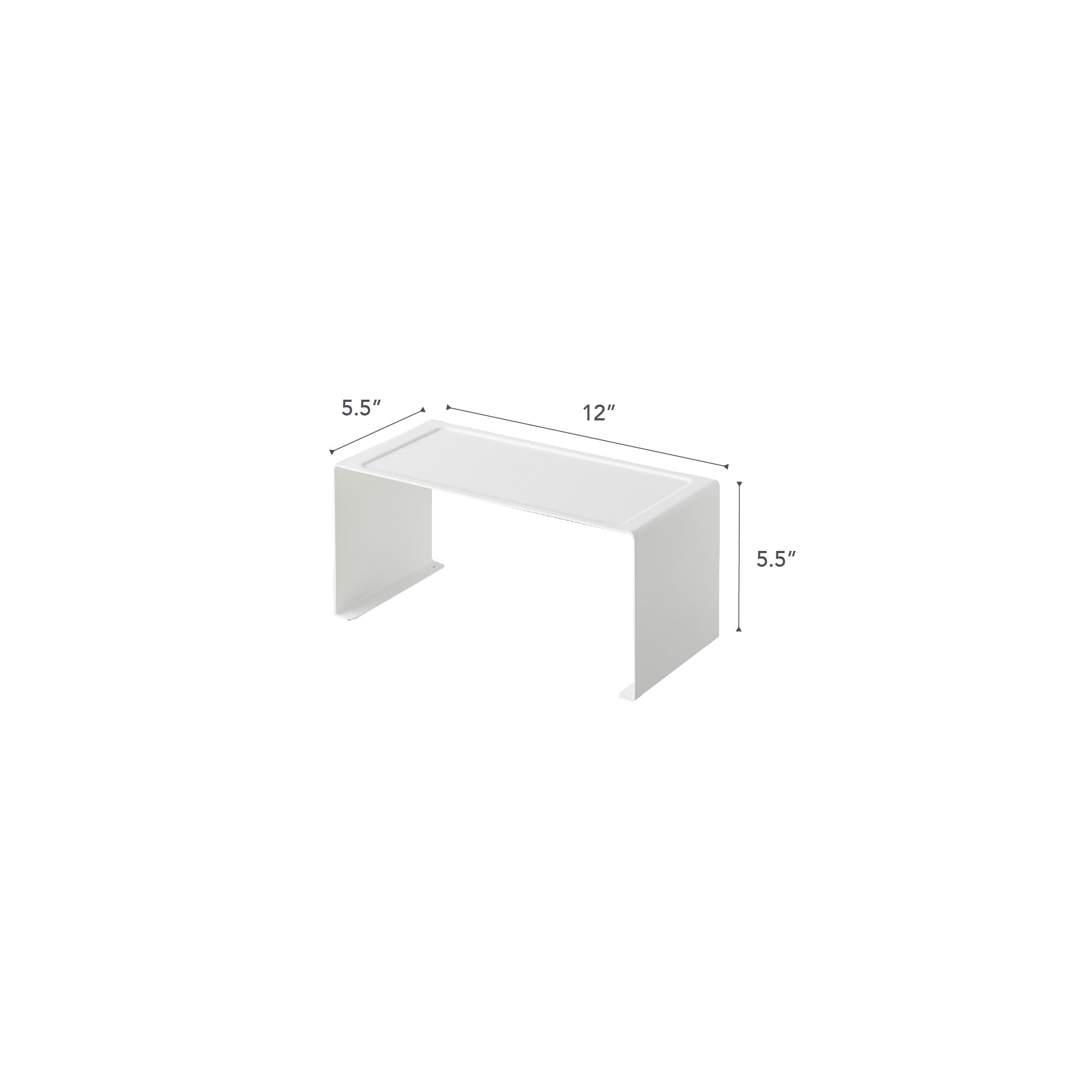 Tower Yamazaki Home Stackable Kitchen Rack, Storage Organizer Counter Shelf, Small, Stack up to Two, 5.5" H x 12" W x 5.5" D
