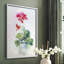 «Soft Geranium I», reproduction encadrée - bois massif-256169221-256169231
