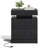 Westerly Modern Style Wooden Nightstand with LED Light and Storage Drawers-979660406