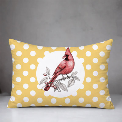Red Cardinal Indoor/Outdoor Reversible Pillow