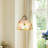 Colorful Mosaic Glass Single Pendant Light With Adjustable Cord, E26