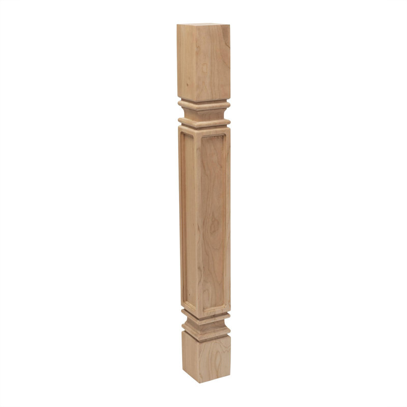 Pieds Bobbi-Don Mission Plain Island, H 35,25 po x l 3,75 po x P 3,75 po, Cerisier