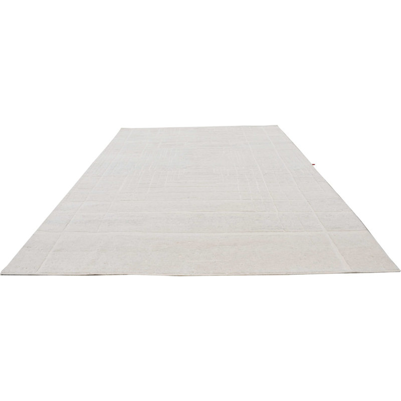 Contemporary, Stuart Street Collection Hand Knotted Wool Area Rug in White