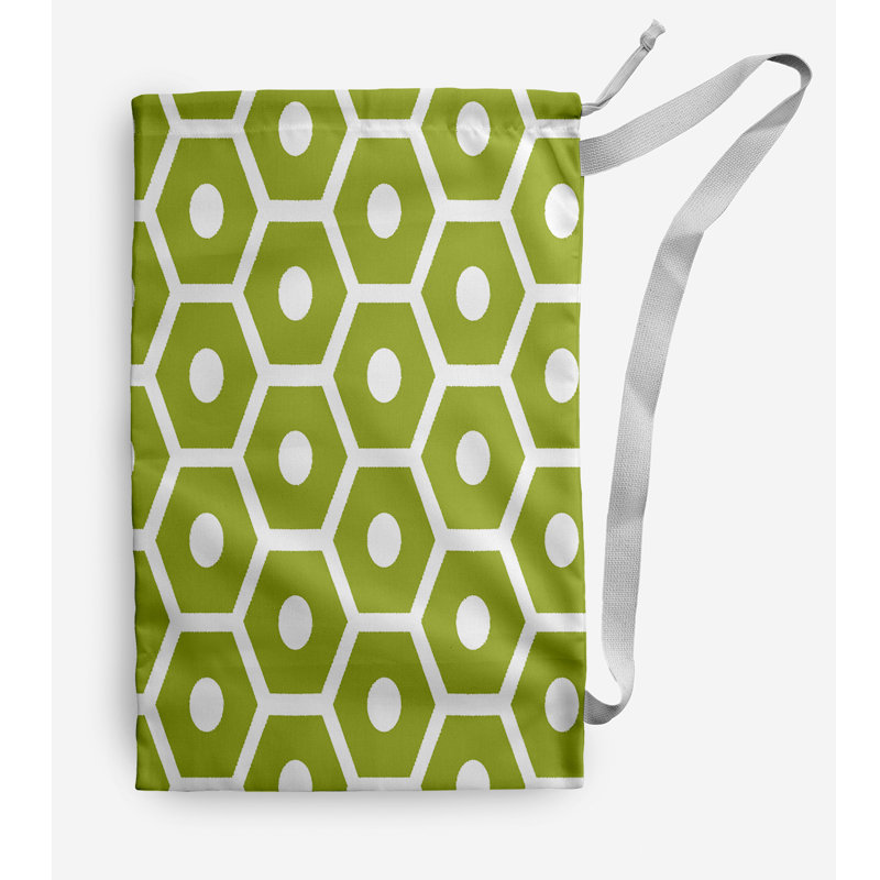 Fabric Laundry Bag with Handles, Medium (36" H x 28" W), Light Green