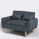 Arlander 47.24'' Slipcovered Loveseat