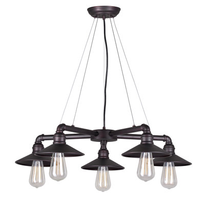 Lustre classique/traditionnel ombré 5 lumières Mcquiston