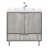 London Freestanding Standard With Solid Surface Top
