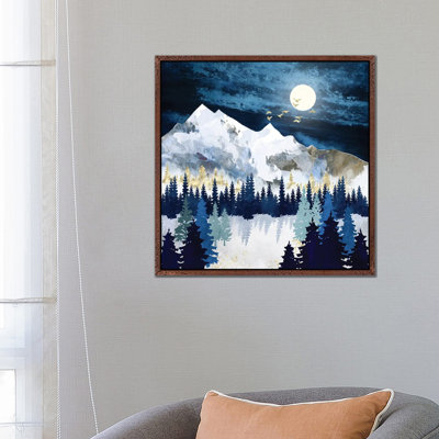 Moonlit Snow - Print on Canvas