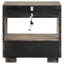 Table de chevet 2 tiroirs Taupe