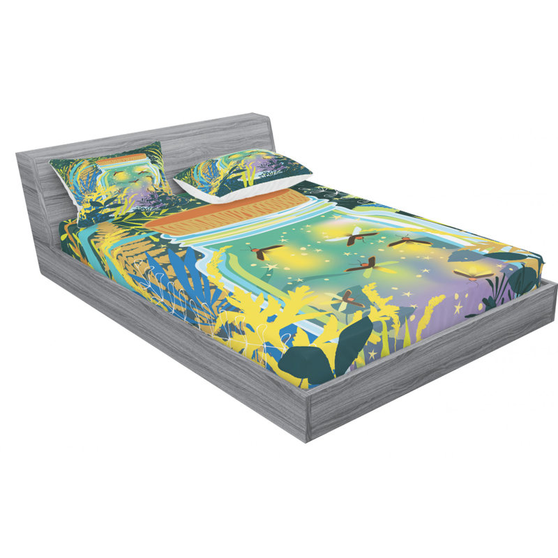 Microfiber Sheet Set, Queen Sheet Set + Fitted Sheet + 2 Pillowcases
