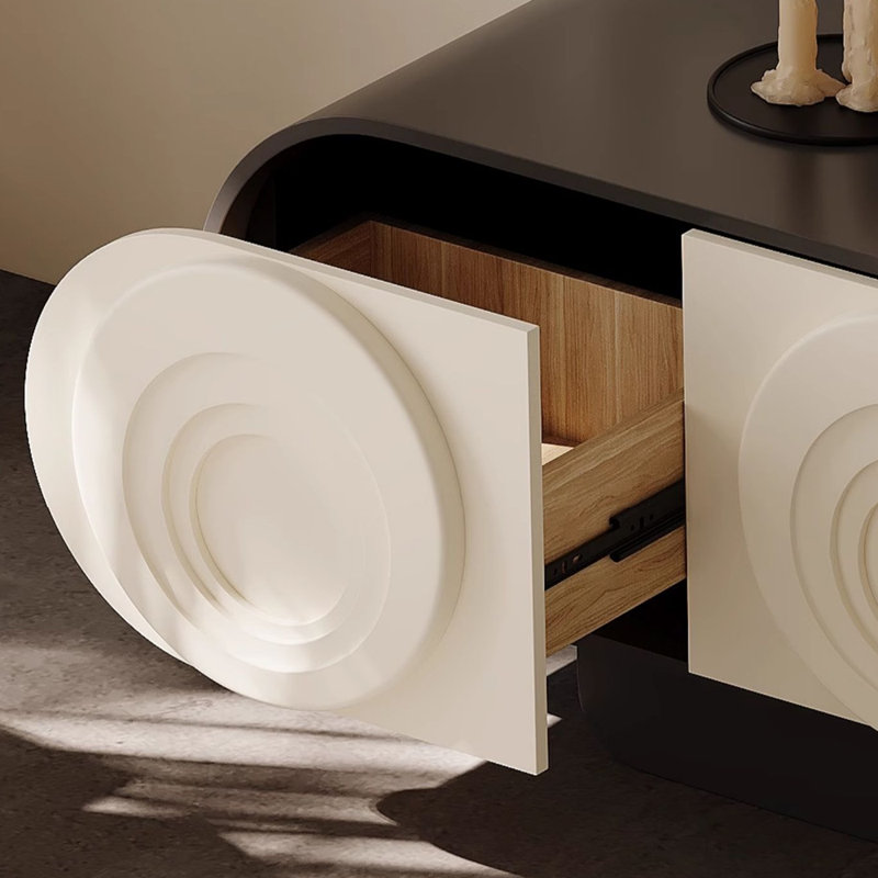 Cream style TV stand, 86.61"