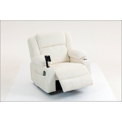 Fauteuil inclinable électrique à bascule avec massage, chaleur, USB et charge de type C, position infinie pour un confort ultime