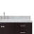Cambridge 67'' Single Bathroom Vanity with Carrara Marble Top-90864930