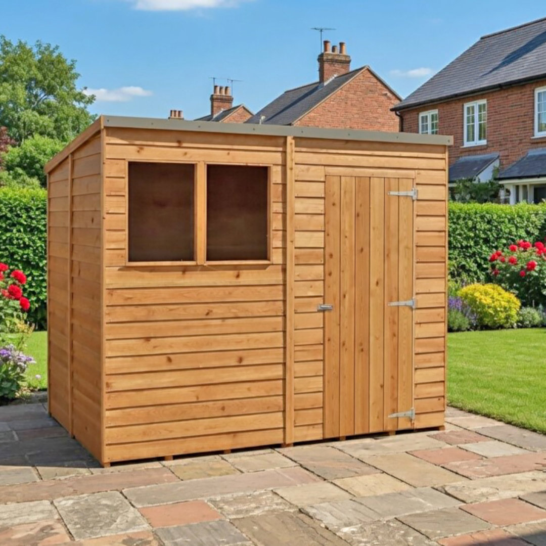 Shire Garden Buildings - 8 x 6ft Pent Shed - Pine Overlap Cladding - Image 4