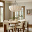 Luminaire suspendu bol en lin à 1 lumière Rio-1124611720