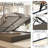 Modern Upholstered Platform Bed with Grid Tufted Headboard-470305085-470305084