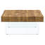 Table basse carrée de style naturel