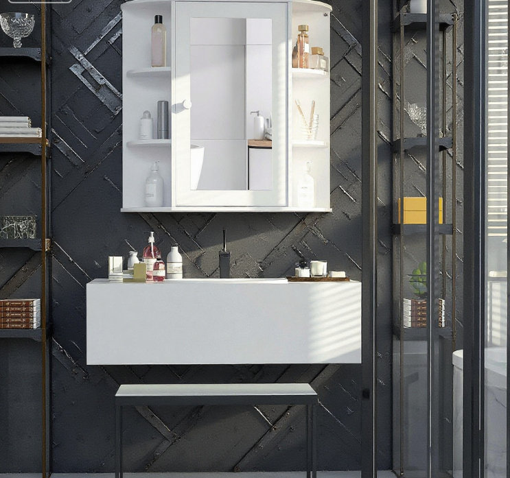 Armoire à pharmacie murale avec rangement pour miroir de salle de bain | Idée de cadeau