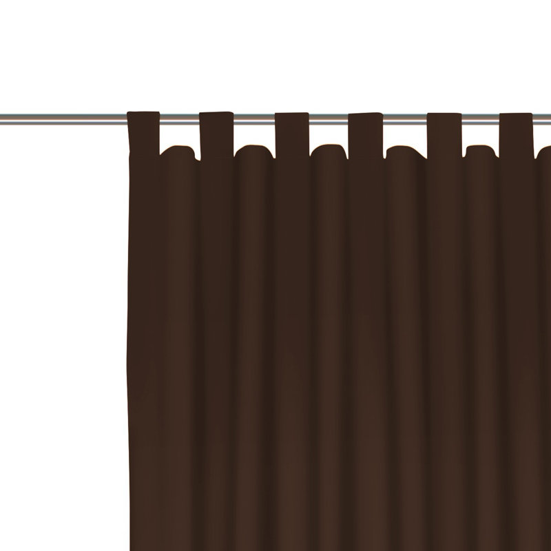 Curtain Panel Panel, Width 132 x Drop 225, Brown