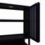 Étagère de rangement de toilette noire peu encombrante, tablette de rangement au-dessus de la toilette pour la salle de bain, armoire de rangement autoportante en métal pour la salle de lavage, étagères de rangement indépendantes pour la salle de bain
