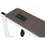 Lit en métal grand format de style contemporain avec prise USB prête à accueillir un matelas sur la tête de lit avec structure en métal au fini blanc