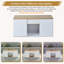 White Lift-Top Coffee Table with Storage