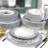 Porcelain China Dinnerware Set 24 Piece - Service for 6