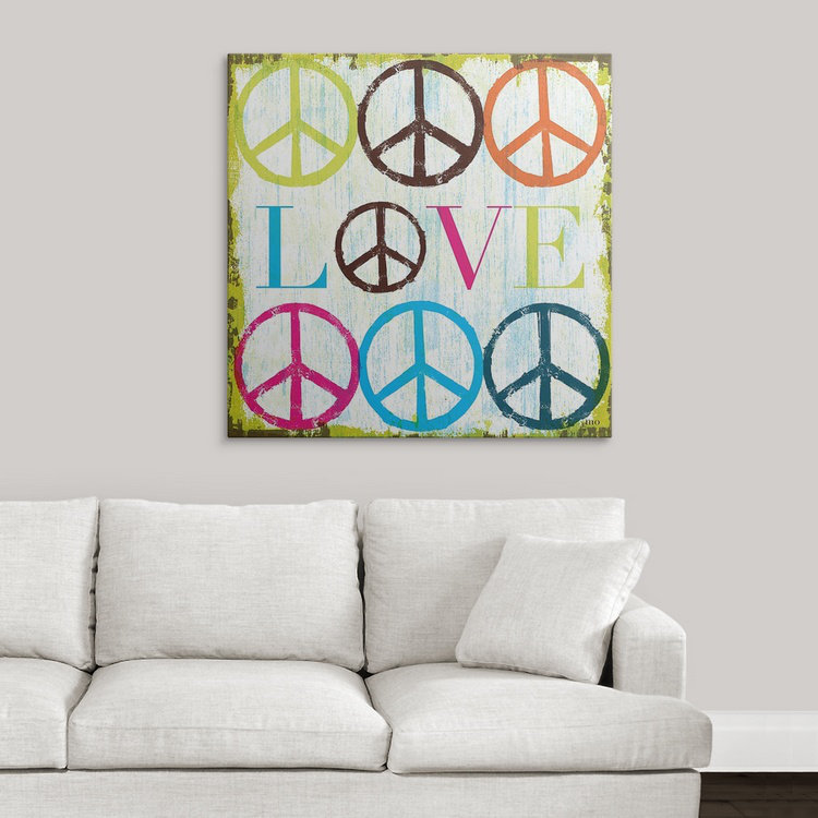 «Oo La La II» par William, art textuel, H 35 po x l 35 po x P 1,5 po, Toile