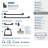 Blackrock Single Prong Matte Black Robe Hook-66149272