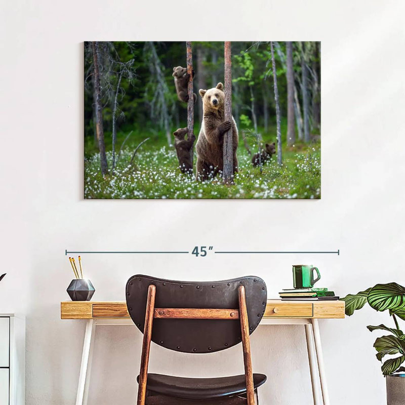 Brampt Grizzly Bear Group, 26" H x 39" W