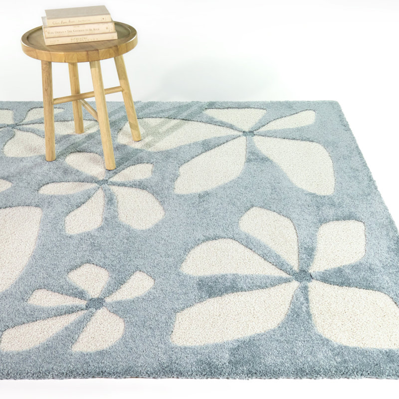 Tapis bleu sarcelle Gabriela Gabriela, 5 pi 3 po x 7 pi