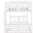 Double-Deck Bed with Stairs, White-1558099632