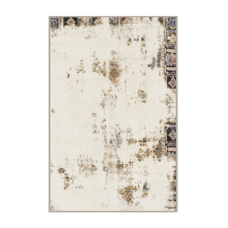Abstract Indoor Rug, Rectangle 2' x 5'