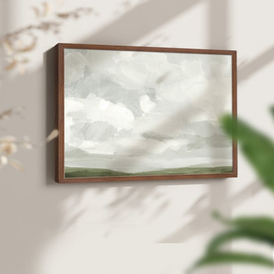 Gris pierre ciel IV - reproduction encadrée - réarmable