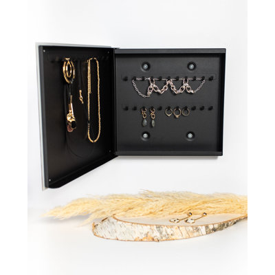 Metal Wall Organizer with Key Hooks