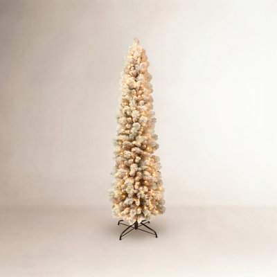 Lighted Pine Christmas Tree
