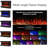 Modern Smart Wifi 3 Sided Electric Fireplace Insert, Built In Wall Mounted Heater With Timer Thermostat, Muiti Flame Fuel Bed Colors And Top Lights, Adjustable Sound Volume, Logs And Crystals-1948576667