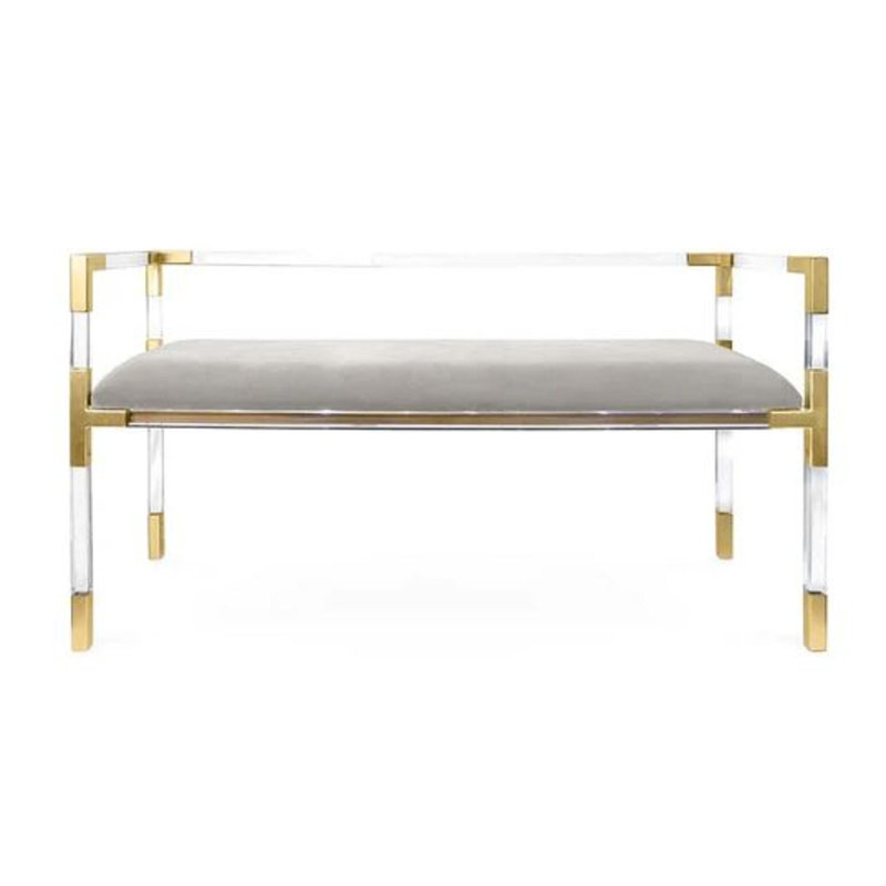 Velvet Upholstered Bench