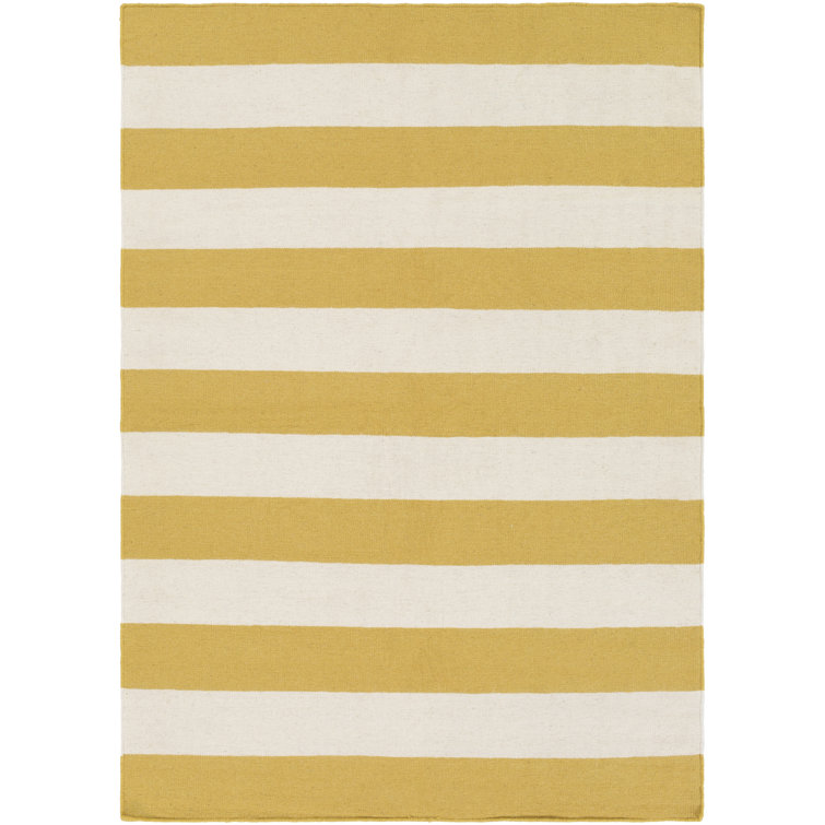 Tapis orange/blanc pâle laine Stonebridge