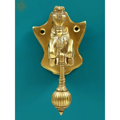 Petit heurtoir pour porte de cheval en laiton - quincaillerie d'entrée vintage faite à la main, décor animal décoratif, heurtoir de porte classique de 5 po