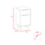 Geani 41cm W Manufactured Wood Bedside Table