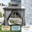 Aluminum Permanent Patio Gazebo with Double Roof-115801581