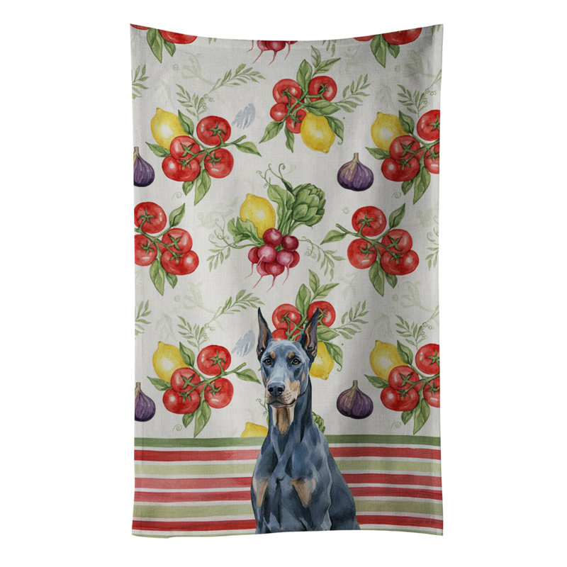 Serviette de cuisine Blue Doberman, Blue Doberman Pinscher