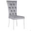 Ensemble de 2 chaises d'appoint à dossier capitonné Allessandra Grey