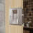 Interior Half‑Lite Frosted Glass Door, CARB P2 MDF & SGCC Tempered Glass Bypass Pocket Doors, with Strengthen Solid Frame & Privacy Silver Pocket Lock & Hardware Kit, Pre‑Finished & Waterproof, for Pantry, Bedroom & Closet, Easy DIY Stain, 64"x 96"-113481950