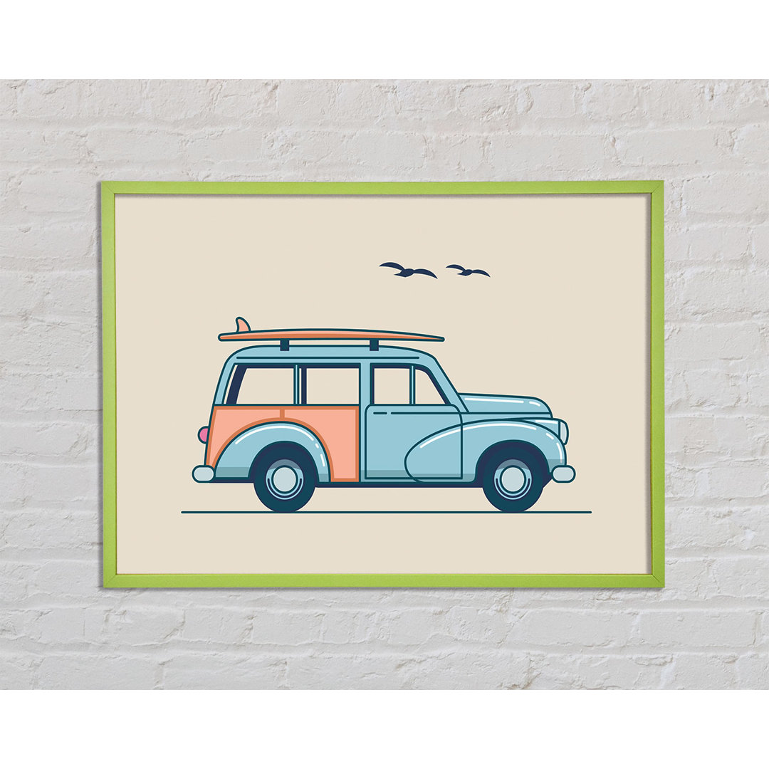 Morris Minor Traveller Gerahmter Druck Wandkunst